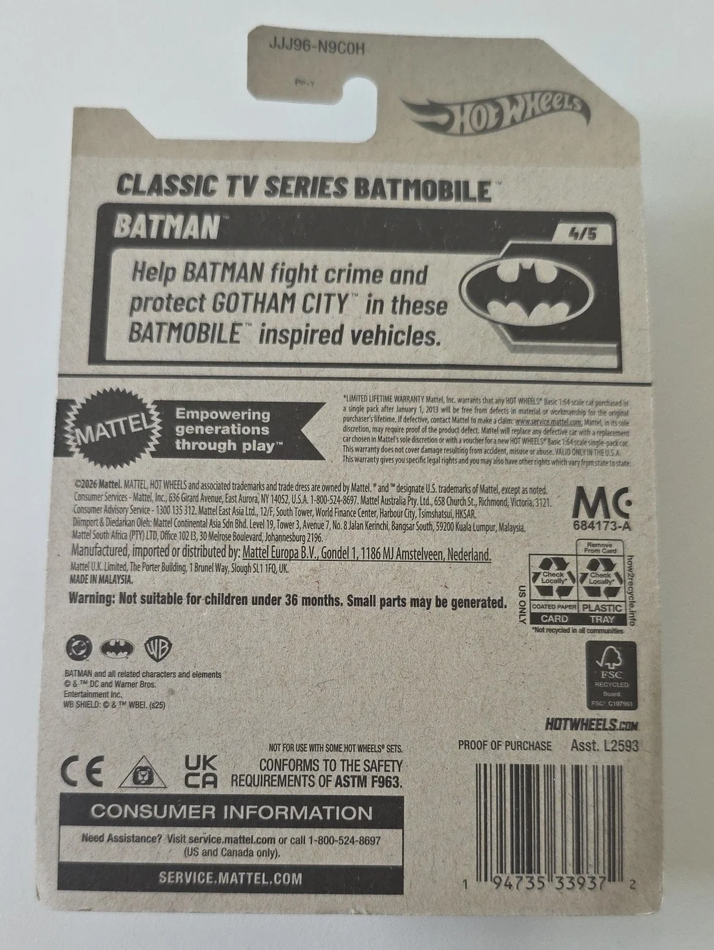 Batman Hot Wheels Batman Bundle - Racer Verse And Batmobiles